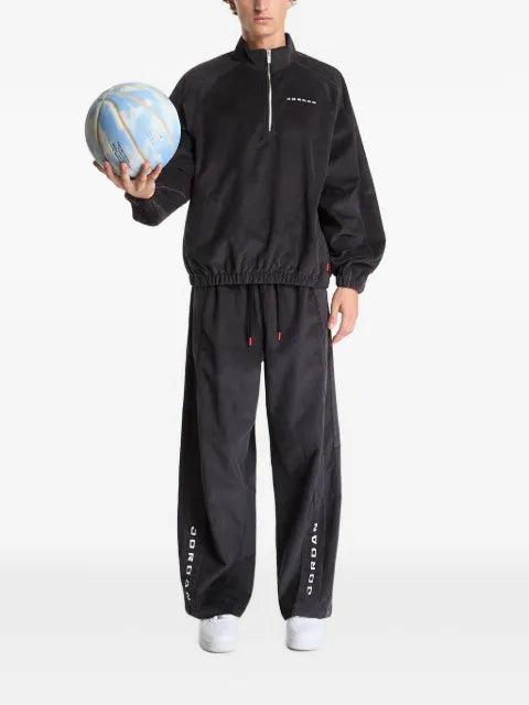 Jordan Flight corduroy half-zip sweater
