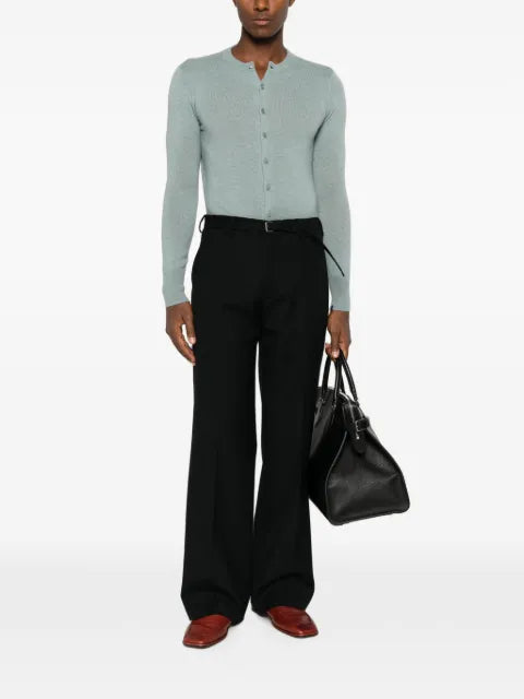 extreme cashmere Little 2 button-up knitted cardigan