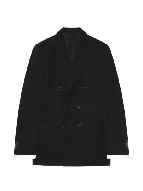 Givenchy double-breasted slim fit jacket in wool