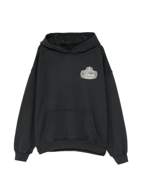 RHUDE logo-patch hoodie