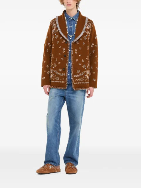 Alanui bandana-print cardigan