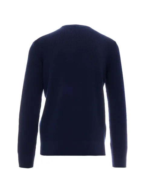 Ballantyne long-sleeve diamond-intarsia sweater