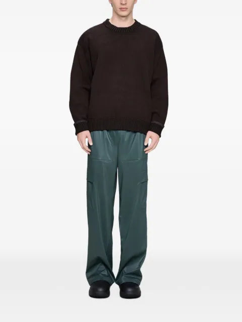 Rains ribbed-knit crew-neck sweater