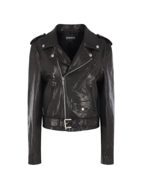 Ann Demeulemeester Clarin belted biker jacket