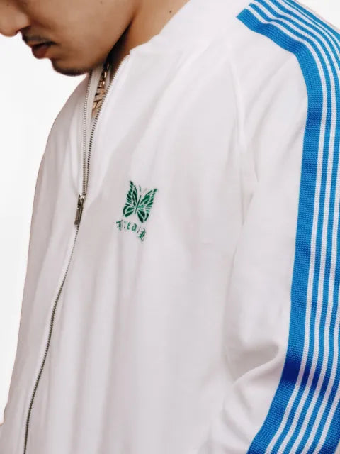 BREATH × Needles stripe-detail velour track jacket