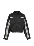 RRR123 Trappist striped trucker jacket