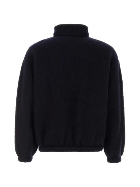 Jil Sander half-zip textured-finish sweater