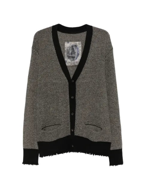 Ziggy Chen distressed-effect knitted cardigan