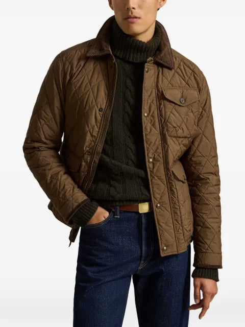 Polo Ralph Lauren quilted corduroy-collar jacket