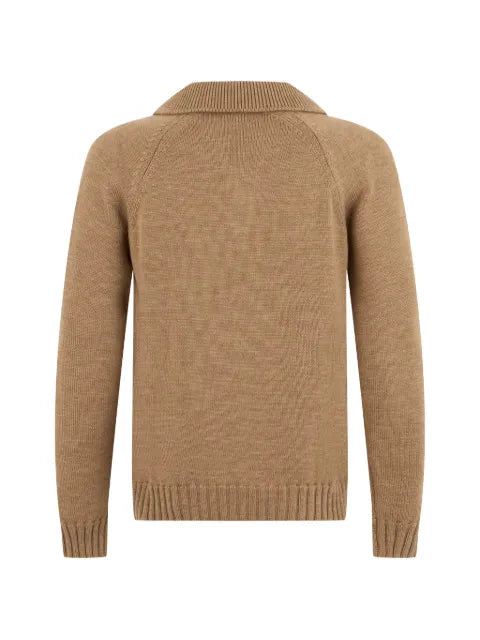 slowear raglan-sleeve collar-detail sweater