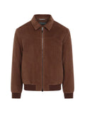 Canali corduroy zip-up jacket