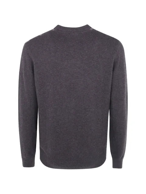 Barbour check-pattern wool sweater