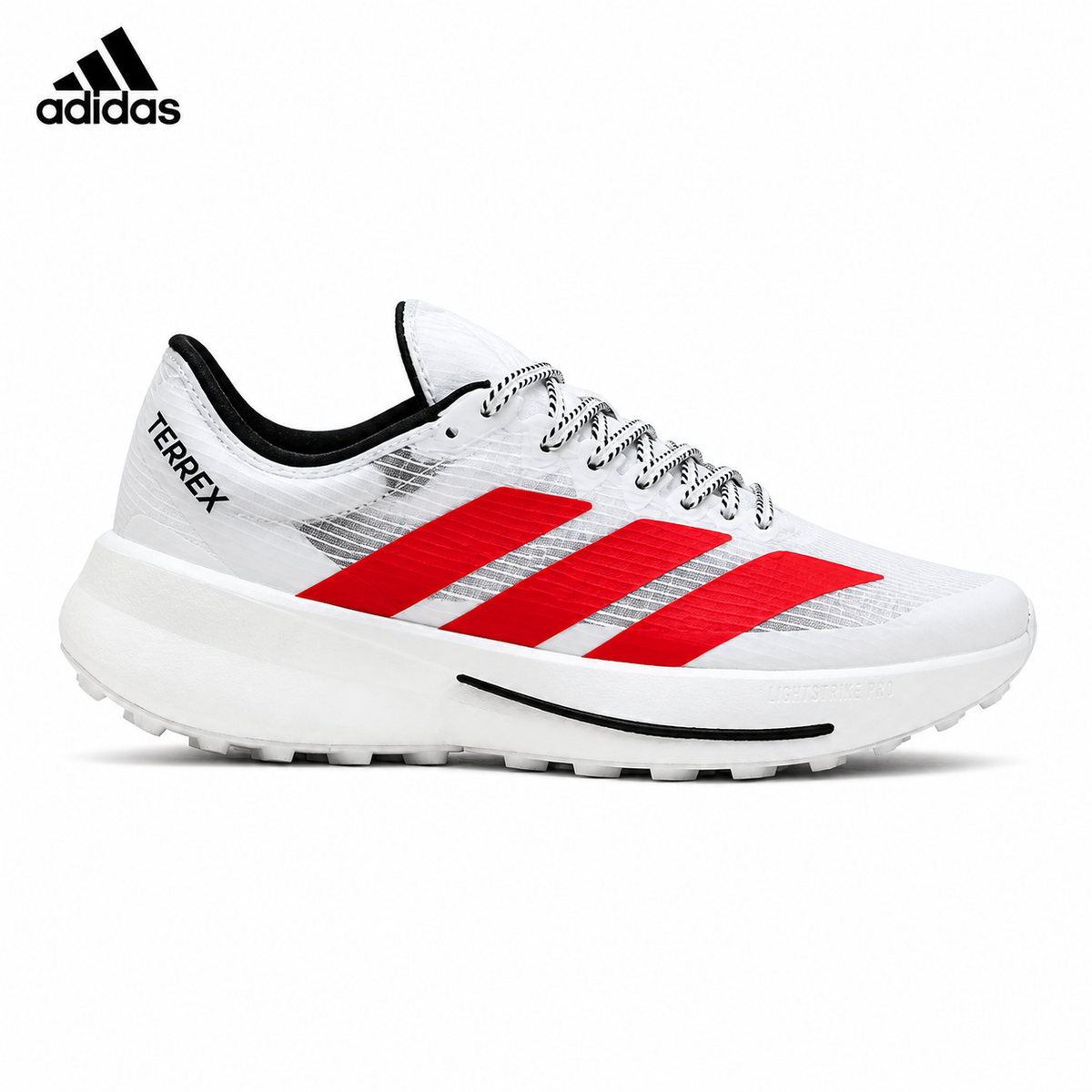 Adidas  Men's Running Shoes #4 - White/Red