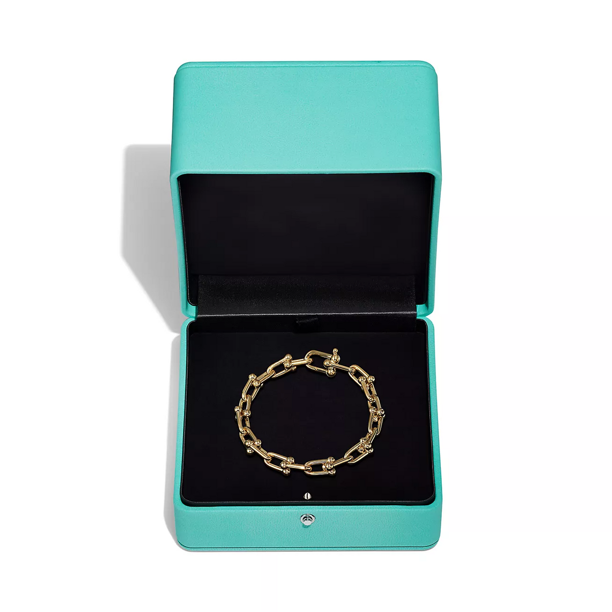 TIFFANY HARDWEAR MEDIUM LINK 20 MOTIF GOLD BRACELET
