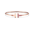 TIFFANY T PINK GOLD PINK DIAMOND BRACELET