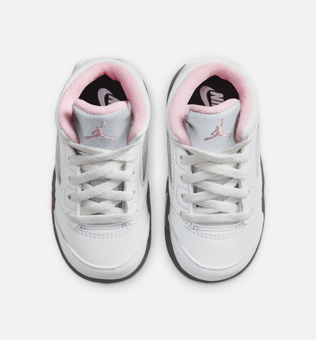 Air Jordan 5 Retro Medium Soft Pink Infant/Toddler – White/Black/Medium Soft Pink