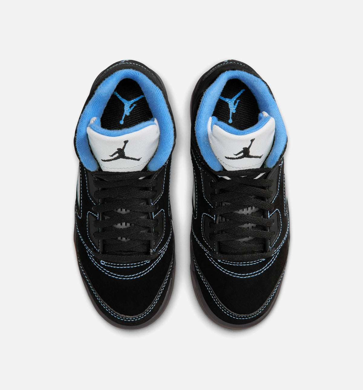 Air Jordan 5 Retro Black Carolina | Preschool Lifestyle Shoe | Black/University Blue/White