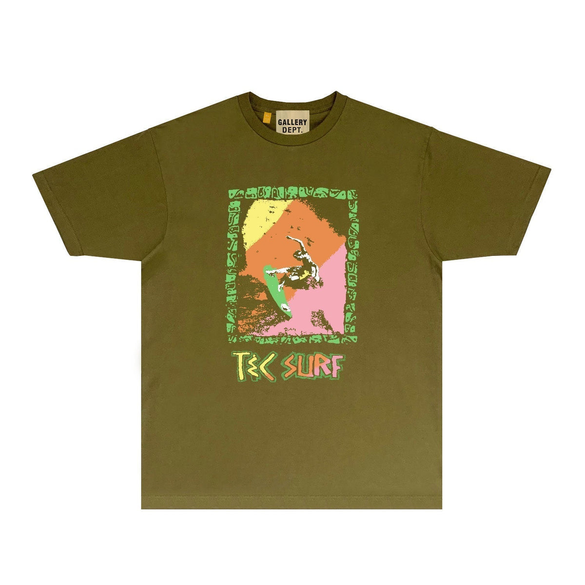 Gallery Dept T Shirt Retro Printed Loose Short-Sleeved Shirt