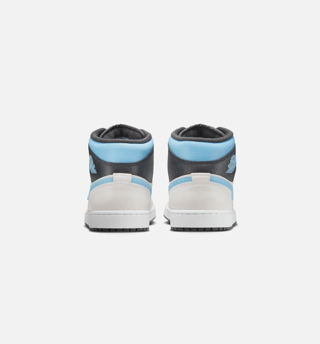 Air Jordan 1 Mid SE Men's Lifestyle Shoe - Summit White/Blue Chill/Black