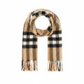 Burberry Check Scarf — Brown