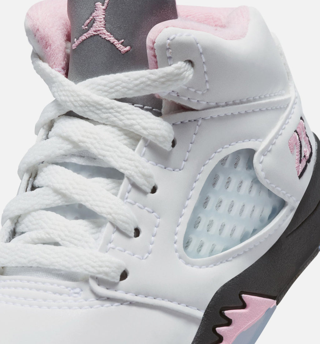 Air Jordan 5 Retro Medium Soft Pink Infant/Toddler – White/Black/Medium Soft Pink
