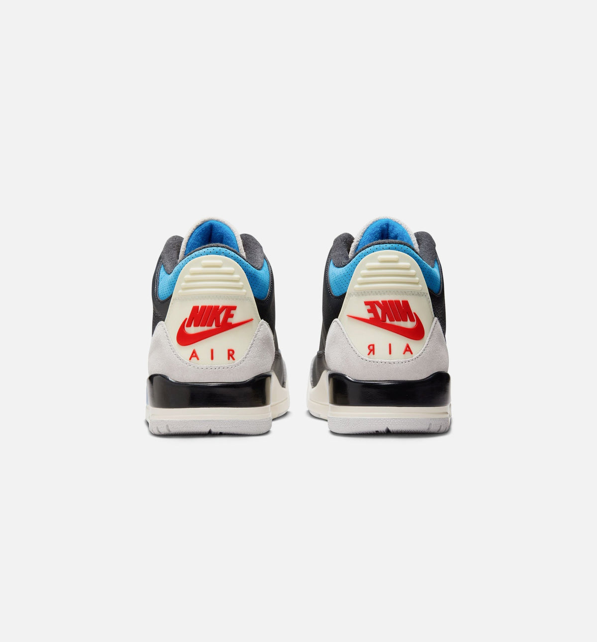Air Jordan 3 Retro OG Rare Air Men's Sneakers - Black / Chile Red / Neutral Grey
