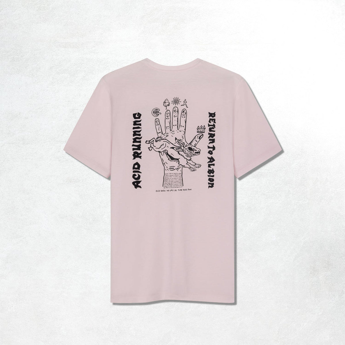 Acid Running Albion T-Shirt: Iced Pink