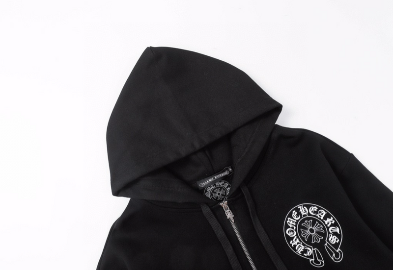 Gothic Cross Zip-Up Hoodie