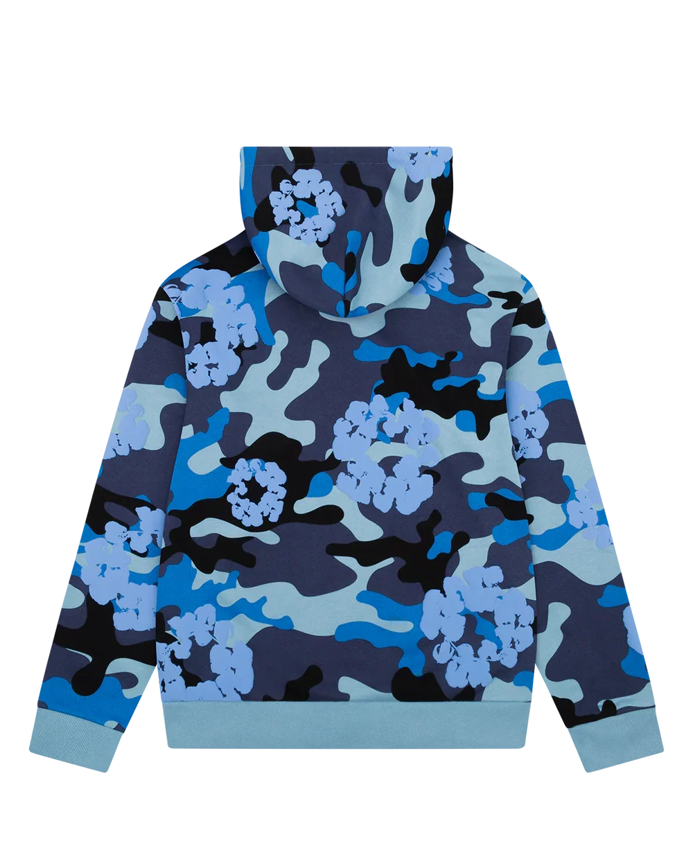 Denim Tears The Cotton Wreath Zip Sweatshirt Blue Camo