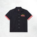 Deus Hisssterical Bowling Shirt: Black
