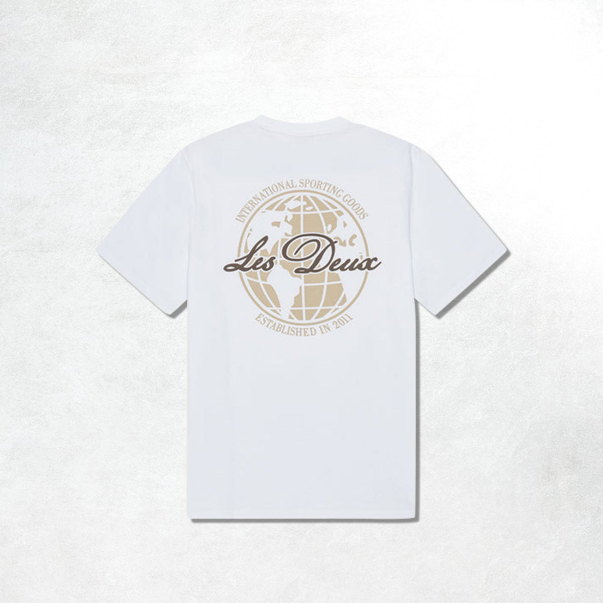 Les Deux Ben Globe T-Shirt: White