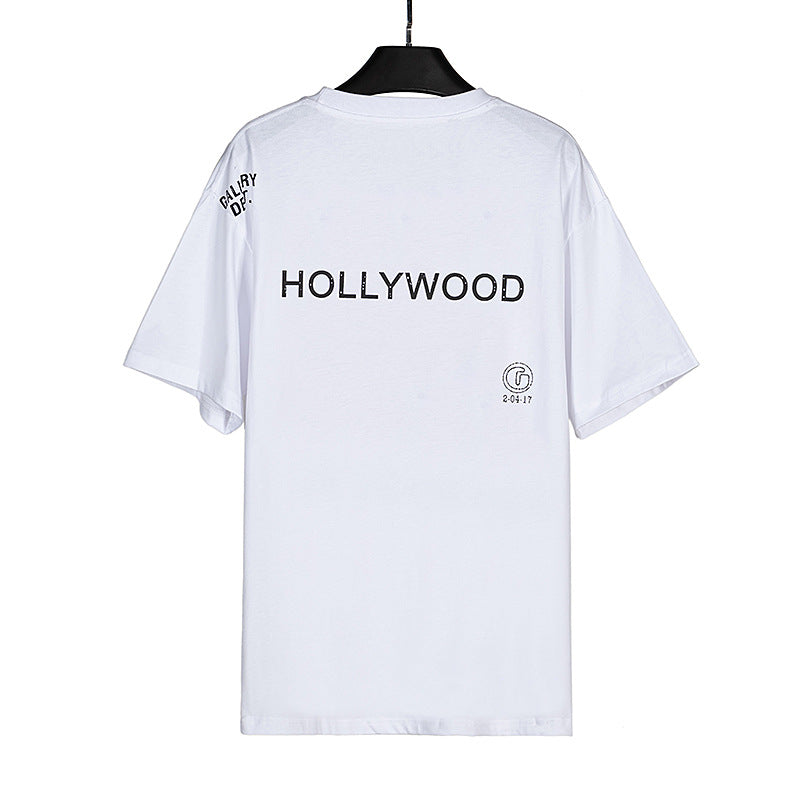 Gallery Dept T-shitrs Summer Los Angeles Letter Short Sleeved T-shirt