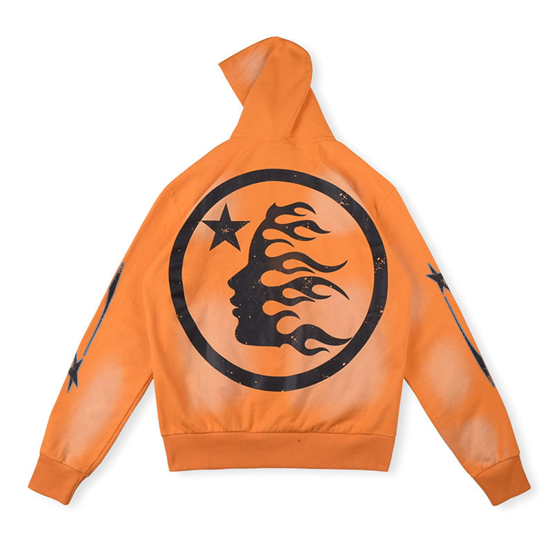 Hellstar Fire Hoodie Orange