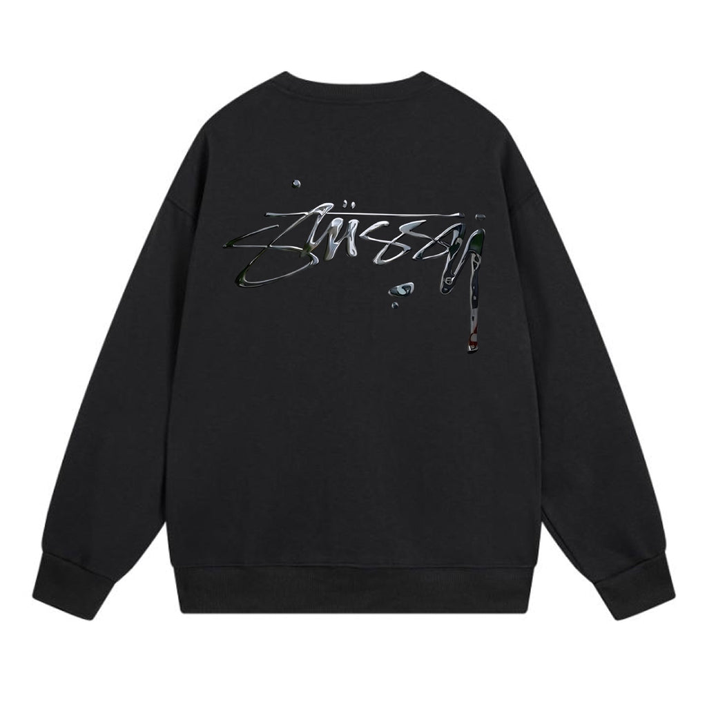 Stussy Sweatshirts Crew Neck Fleece Sweater