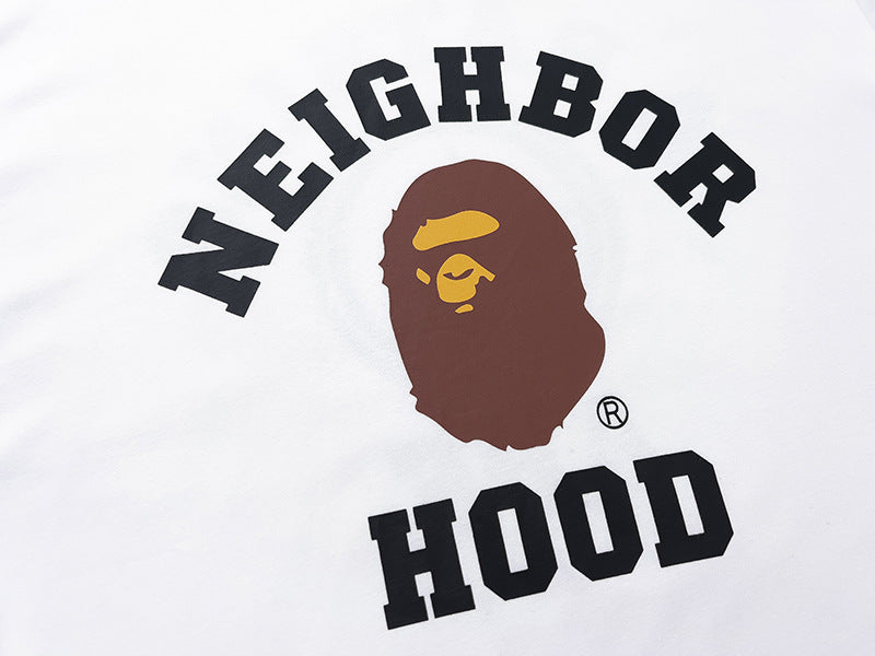 BAPE Neighborhood Ape Head Men's T-Shirt - White