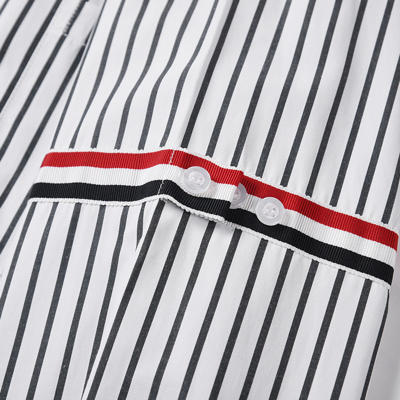 Classic Four-Bar Striped Dress Shirt - 100% Cotton Made in Japan | Thom Browne