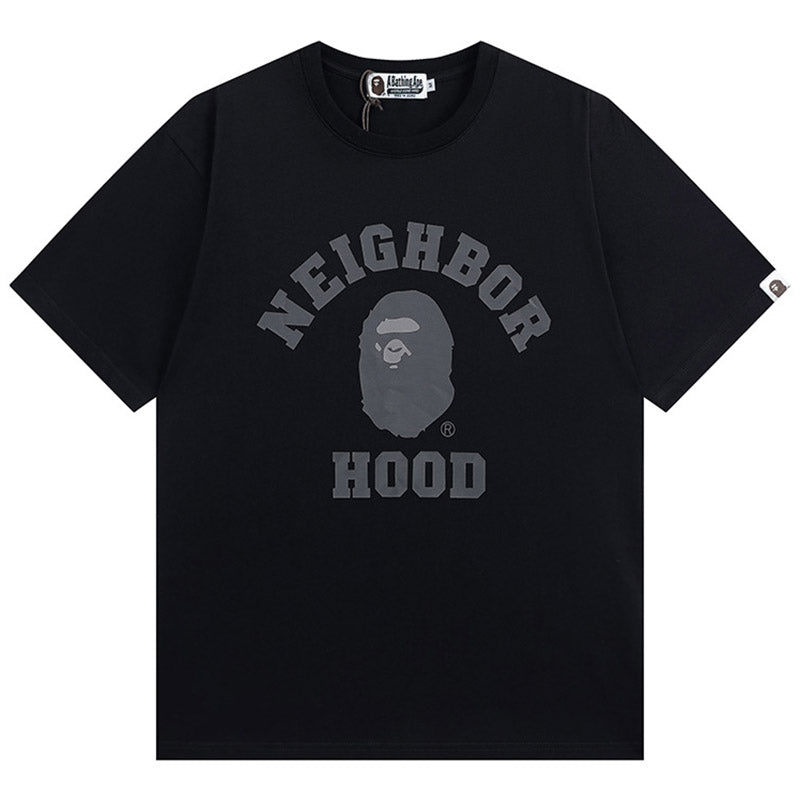 BAPE Neighborhood Ape Head Men's T-Shirt - White