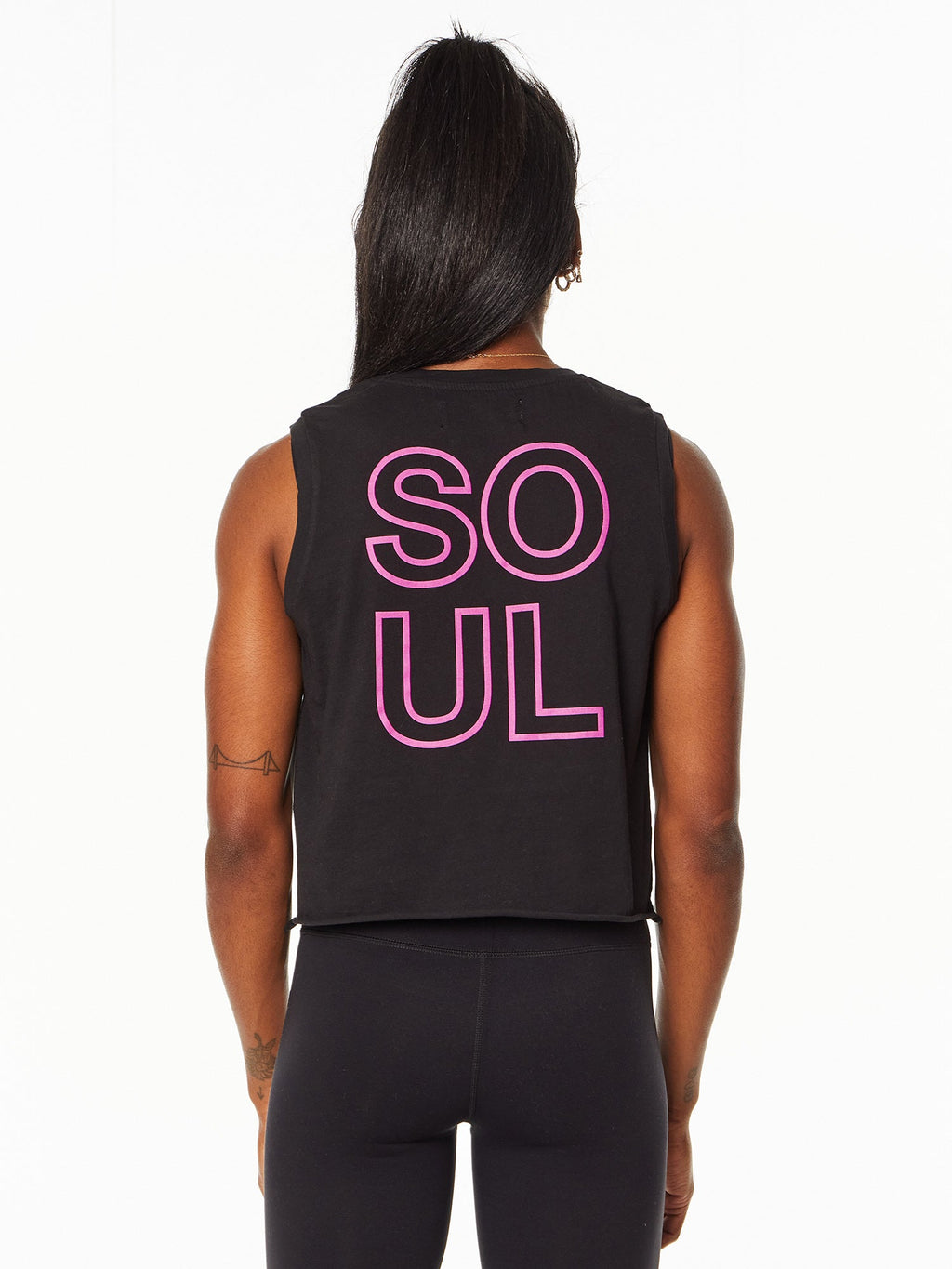 Black Call Letter Renee Tank