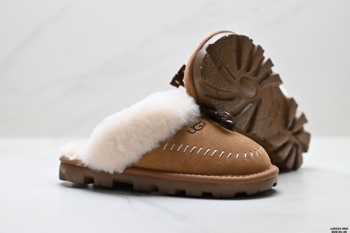 UGG Slipper Evolution Shearling Closed-Toe Slippers