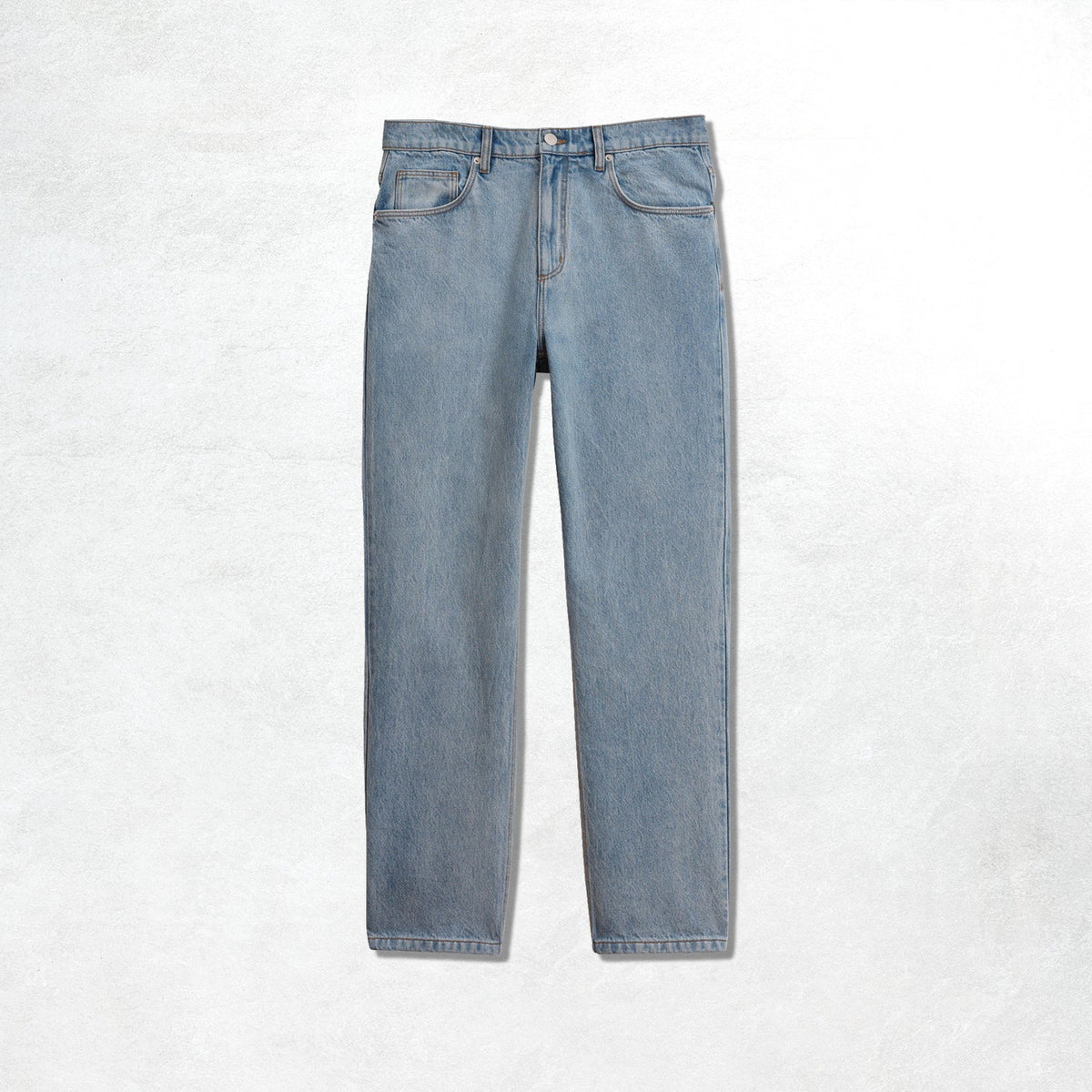 Wax London Russell Straight Fit Jean: Vintage Denim Light Blue Wash