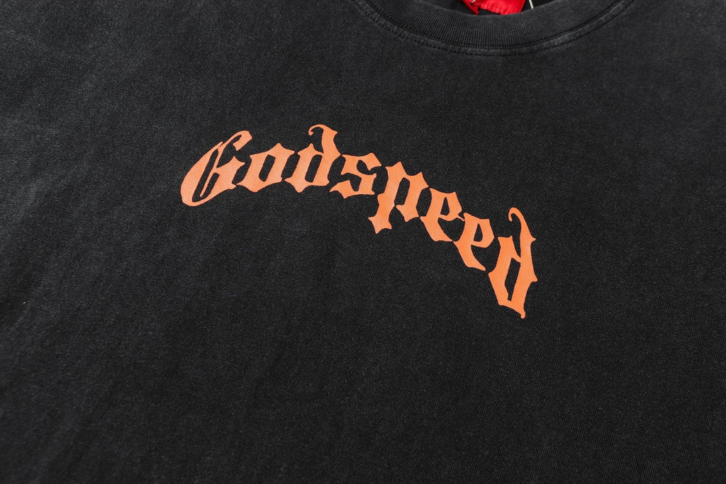 Godspeed Skull & Floral Graphic Short-Sleeve T-Shirt