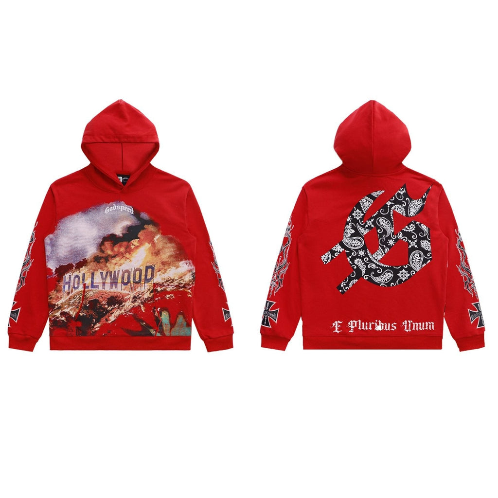 Godspeed Hollywood Hills Fire Graphic Hoodie