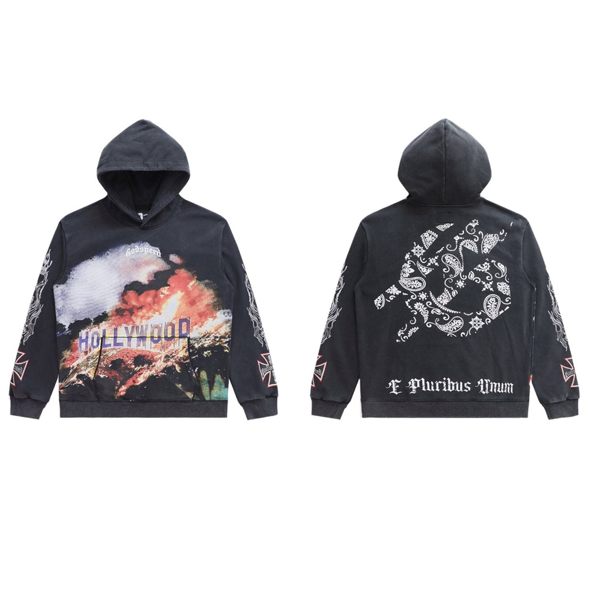 Godspeed Hollywood Hills Fire Graphic Hoodie