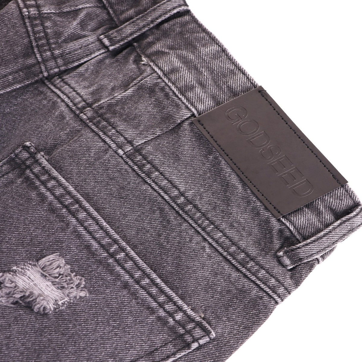 Godspeed Distressed Washed Denim Jeans