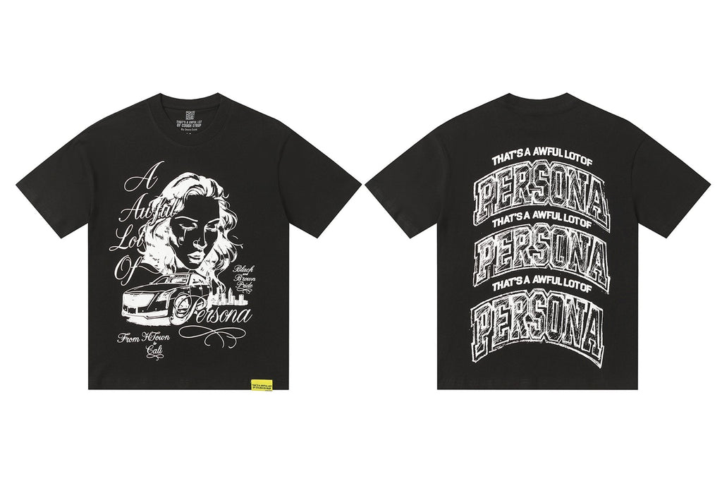 THAT'S A AWFUL LOT OF COUGH SYRUP Persona Graphic Short-Sleeve T-Shirt