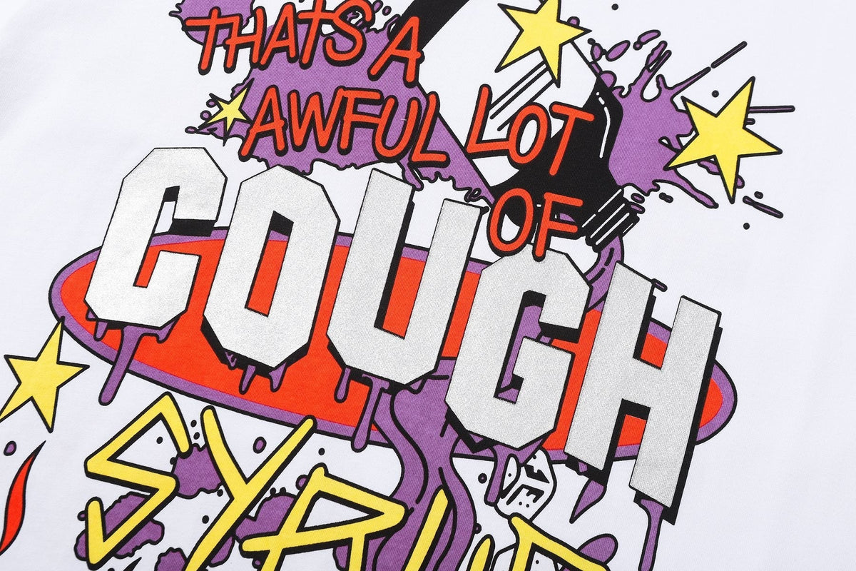 THAT'S A AWFUL LOT OF COUGH SYRUP Flame Graphic Short-Sleeve T-Shirt