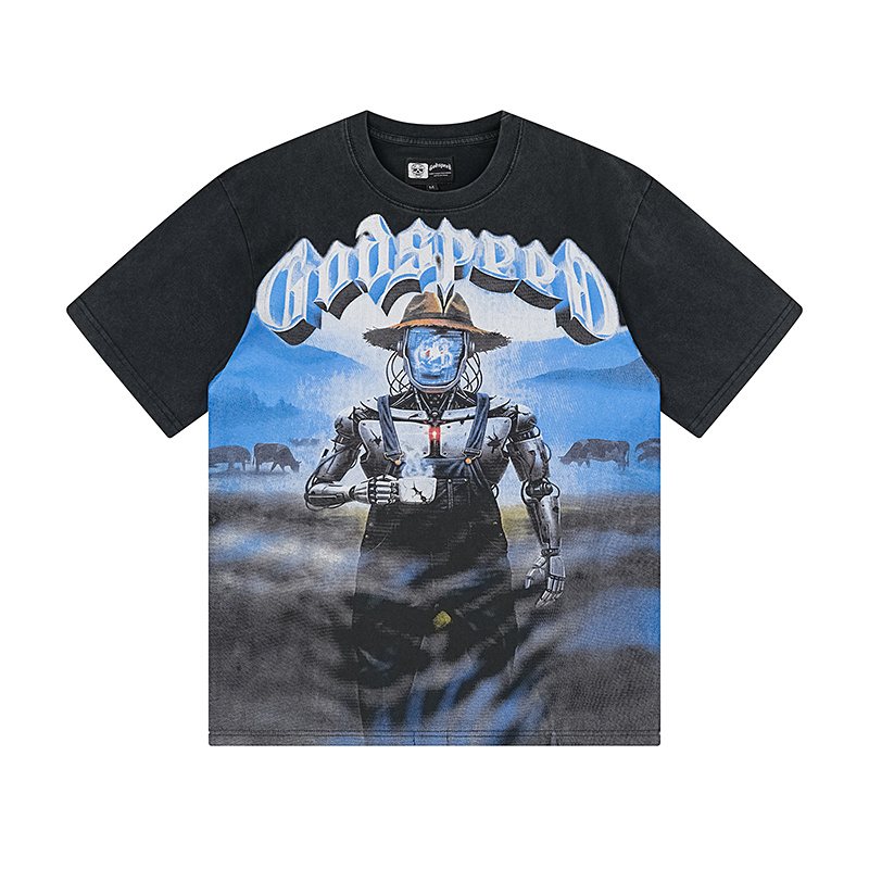 Godspeed Mers Loaded Washed Black Graphic T-Shirt