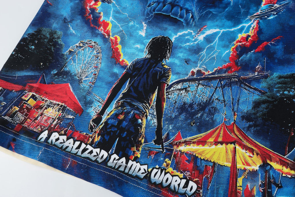 Godspeed A Realized Game World Skull Graphic T-Shirt