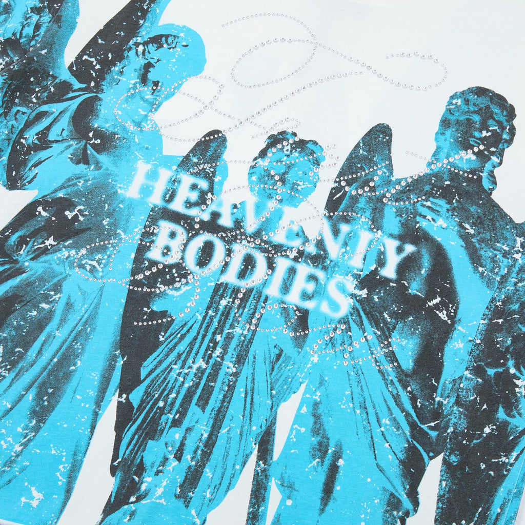 FIRST ROW Statues Rhinestone Graphic T-Shirt