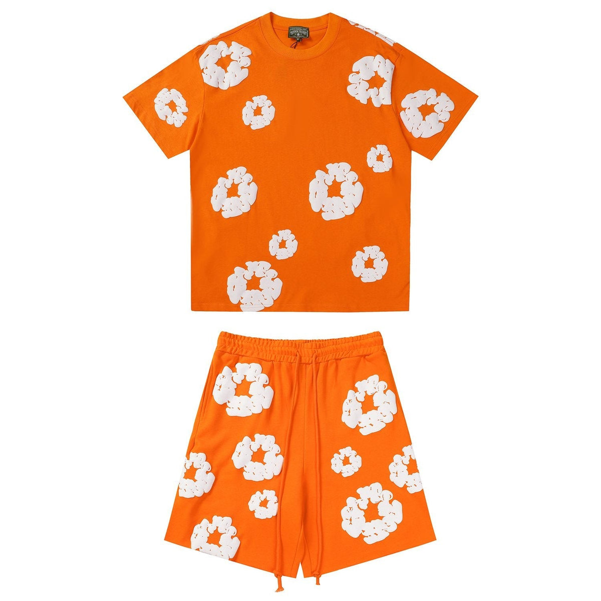 DENIM TEARS Floral Cloud Print Short-Sleeve Set